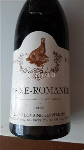 Borgoña Vosne-romanée Domaine Des Perdrix 1986