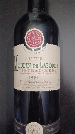 Bordeaux Listrac-Médoc Château Moulin de Laborde Collection 2006