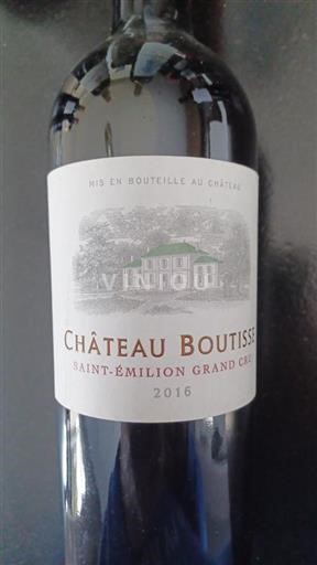 Bordeaux Saint-Émilion Boutisse 2016