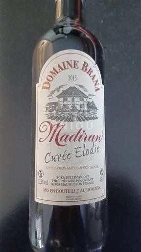 Zuidwest-Frankrijk Madiran Domaine Brana Elodie 2016
