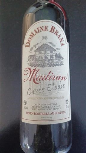 Zuidwest-Frankrijk Madiran Domaine Brana Elodie 2015