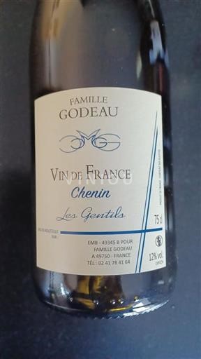 Vin Blanc sec Les Gentils Famille Godeau 2023 France Vallée de la Loire