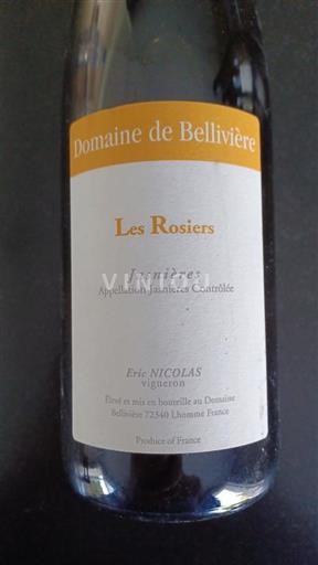 Loire Valley Coteaux du Loir Domaine Bellivière Les Rosiers 2019