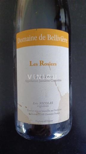 Vallée de la Loire Jasnières Domaine Bellivière Les Rosiers 2017