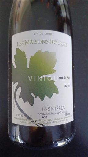 Valle della Loira Jasnières Les Maisons Rouges Sur le Nez 2018