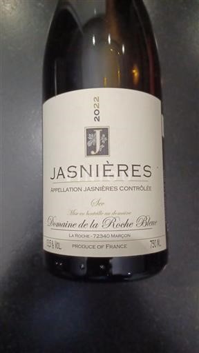 Vallée de la Loire Jasnières Domaine La Roche Bleue 2022