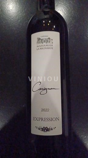 Vin Rouge sec Ancienne Villa Romaine Château Massamier La Mignarde 2022 France Languedoc Carthagène