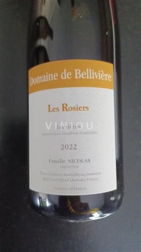 Valle della Loira Jasnières Domaine Bellivière Les Rosiers 2022