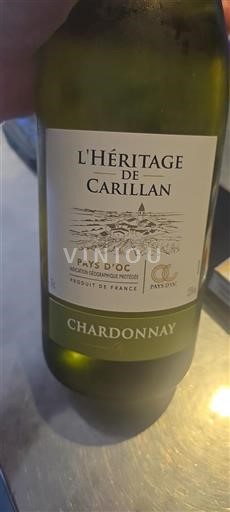 Languedoc-Roussillon Pays d'Oc L'Héritage de Carillan Chardonnay Non-Vintage