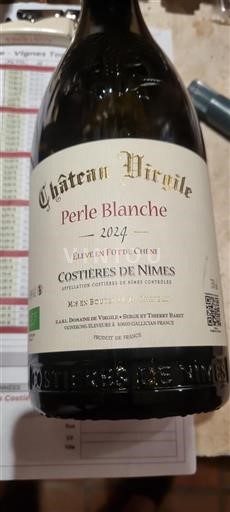 Rhône Valley Costières de Nîmes Château Virgile Perle Blanche 2024