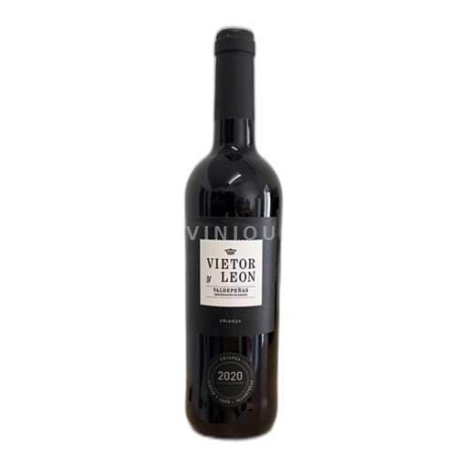 Vin Rouge sec Crianza Vietor y Leon 2020 Espagne Castille-La Manche Valdepenas