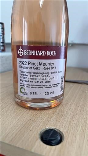 Pfalz Määrittelemätön Bernhard Koch Pinot Meunier 2022