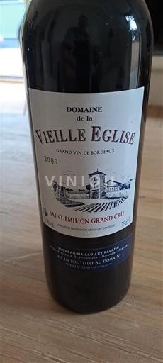 Burdeos Saint-Émilion Gran Cru Domaine de la Vieille Eglise 2009