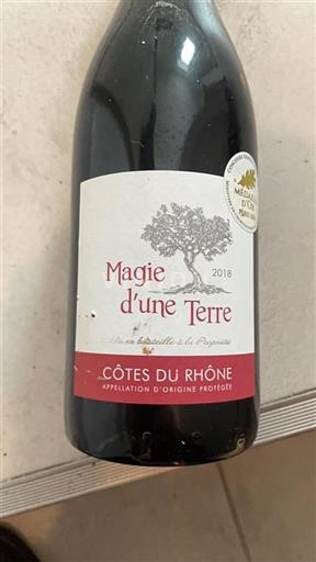 Valle del Rodano Côtes-du-Rhône Magie une Terre 2018
