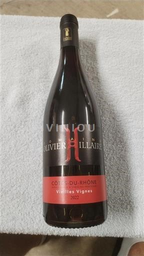 Rhônedalen Côtes du Rhône Domaine Olivier Hillaire Vieilles Vignes 2022