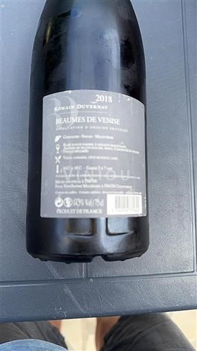 Valle del Rodano Beaumes de Venise Romain Duvernay 2018
