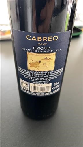 Tuscany Cabreo 2018