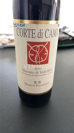 Lombardy Sforzato di Valtellina Mamete Prevostini Corte di Cama 2013