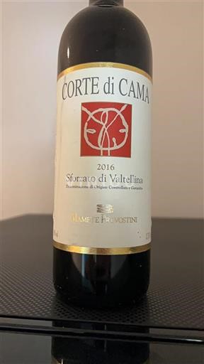 Lombardy Sforzato di Valtellina Mamete Prevostini Corte di Cama 2016