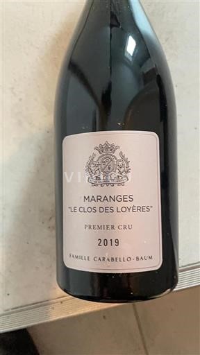 Borgogna Maranges Premier Cru Famille Carabello-Baum Le Clos des Loy%c3%a8res 2019