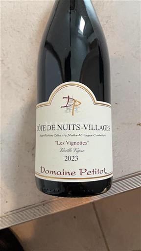Borgogna Côte de Nuits Villages Domaine Petitot Les Vignottes 2023