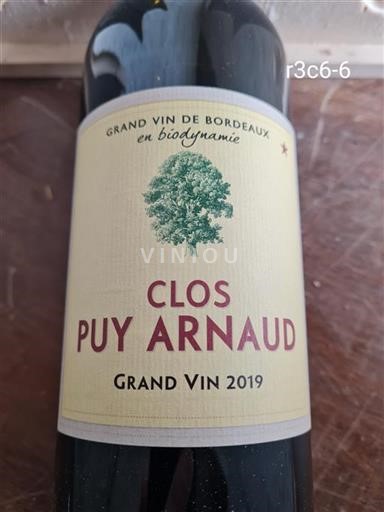 Bordeaux Castillon Côtes de Bordeaux Clos Puy Arnaud 2019