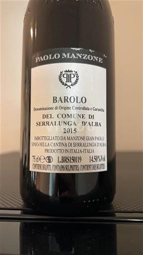 Piemont Barolo Paolo Manzone 2015