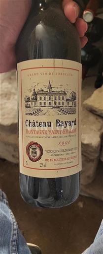 Bordeaux Montagne-saint-émilion Château Bayard 1996
