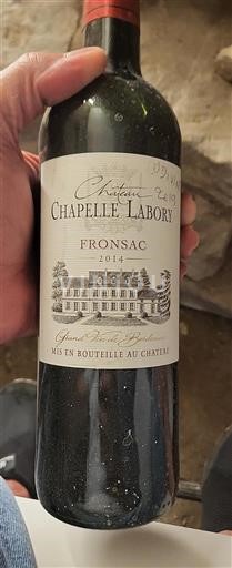 Bordeaux Fronsac Château Chapelle Labory 2014