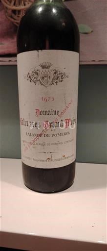 Bordeaux Lalande-de-Pomerol Domaine Galvesses Grand Moine 1973