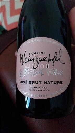 Alsazia Crémant d'Alsazia Grand Cru Domaine Weinzaepfel Rosé Brut Nature 2019