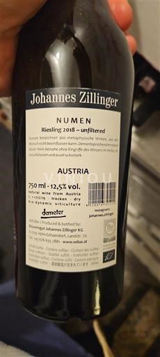 Nederøstrig Ikke specificeret Johannes Zillinger Numen 2018