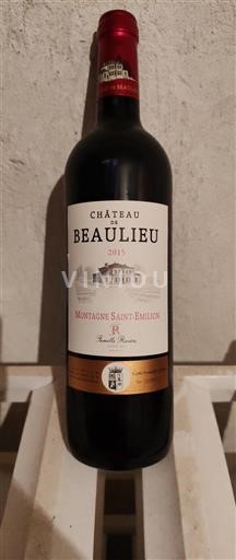 Bordeaux Montagne-saint-émilion Château Beaulieu 2015