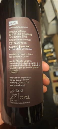 Burgenland Weingut Georg Schmelzer schlicht und ergreifend 2018