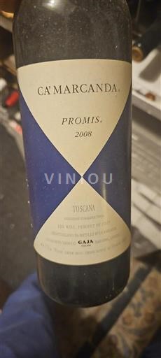 Tuscan Wines Unspecified Ca' Marcanda Promis 2008