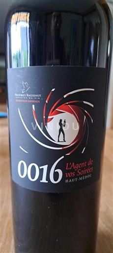 Bordeaux Haut-Médoc Vignobles Raguenot L'Agent de vos Soirées 2016