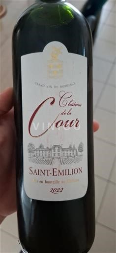 Bordeaux Saint-Émilion Château La Cour 2022