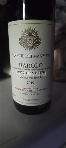 Piemonte Barolo Rocche dei Manzoni Bricco San Pietro Vigna d'la Roul 2019