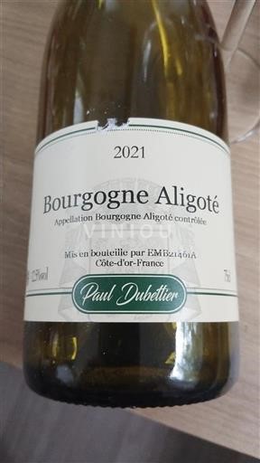 Borgogna Borgogna Aligoté Paul Dubettier 2021