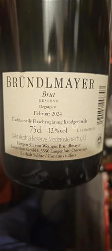 Lower Austria Unspecified Bründlmayer Reserve 2024