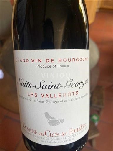Bourgondië Nuits-saint-georges Domaine Clos des Poulettes Les Vallerots 2022