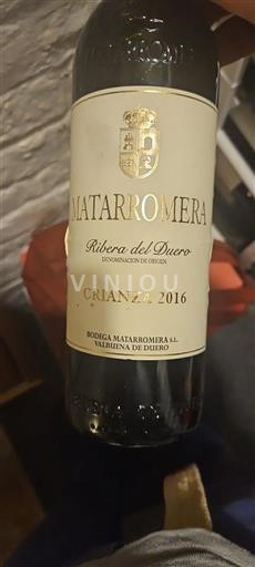 Castile and León Ribera del Duero Matarromera Crianza 2016