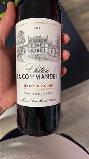 Bordeaux Saint-Estèphe Cru Bourgeois La Commanderie 2019