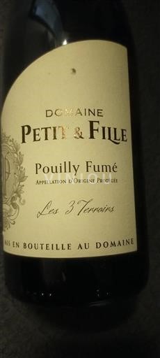 Valle della Loira Pouilly-fumé Domaine Petit & Fille Les 3 Terroirs Senza annata