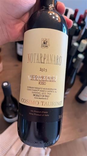 Apulia Wines Unspecified Cosimo Taurino Notarpanaro 2013