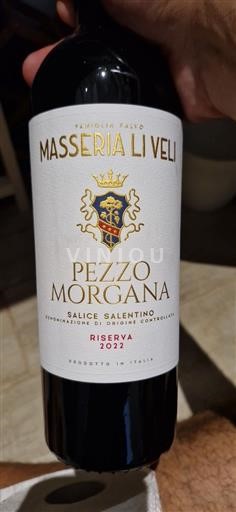 Pouilles Salice Salentino Masseria Li Veli Pezzo Morgana 2022