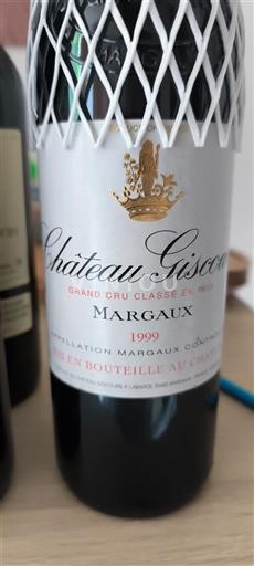 Bordeaux Margaux Grand Cru Château Giscours 1999