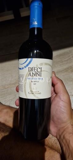 Apulia Wines Unspecified Feudi di Guagnano Dieci Anni 2019