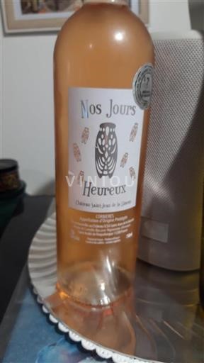 Vin Rosé sec Nos Jours Heureux Château Saint-Jean de la Gineste Non millésimé France Languedoc Corbières