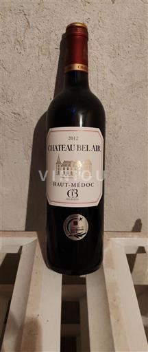 Bordeaux Haut-Médoc Cru Bourgeois Château Bel Air 2012
